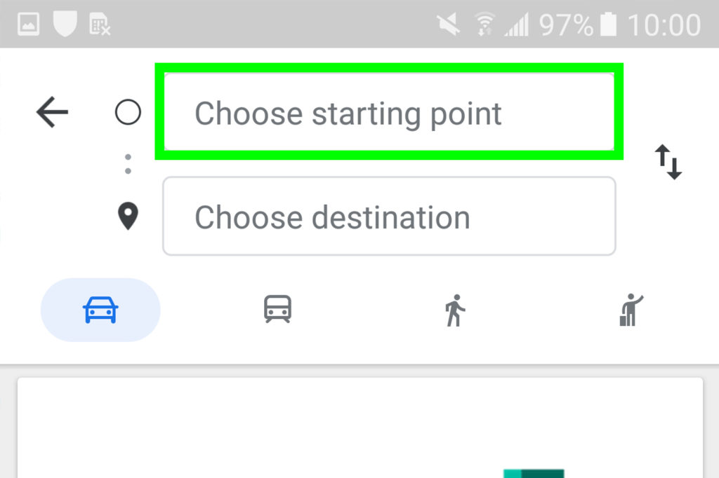 change route in google maps