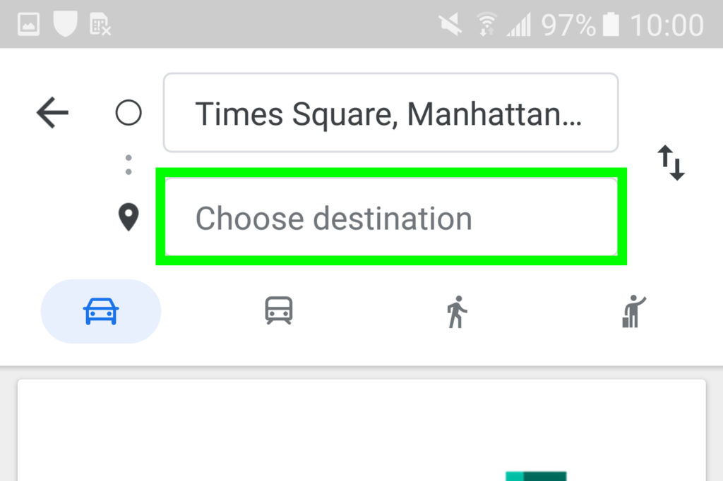 google maps change route