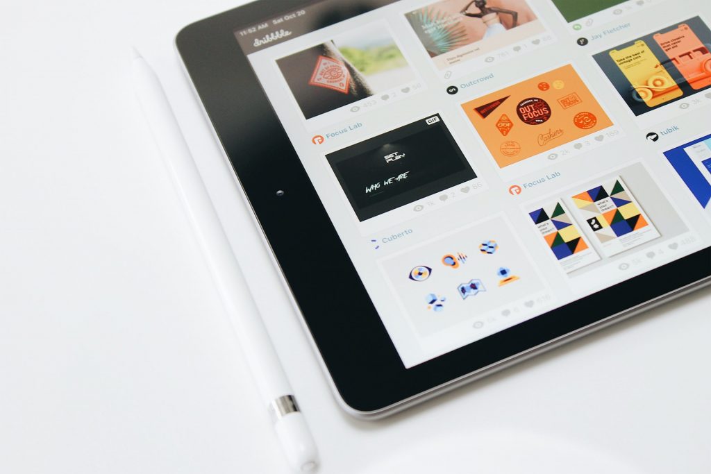 Web Design Principles, a photo of a tablet